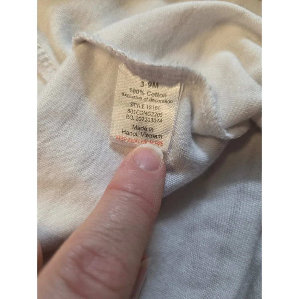 Hudson Baby Tan White Striped LS Cotton Sleep Sack Wearable Blanket 3-9M